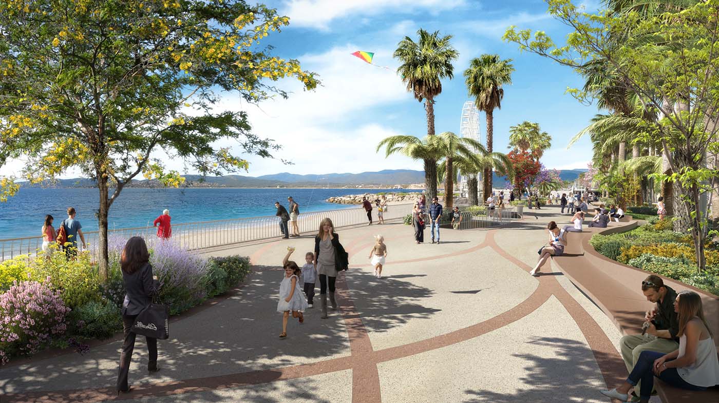 Promenade des bains fréjus - saint-raphaël